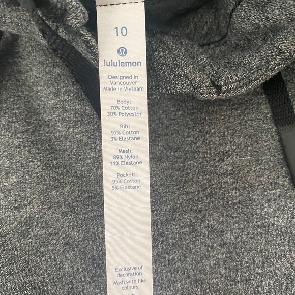 DARK GREY LULULEMON SWEATSHIRT - Picture 3 of 3